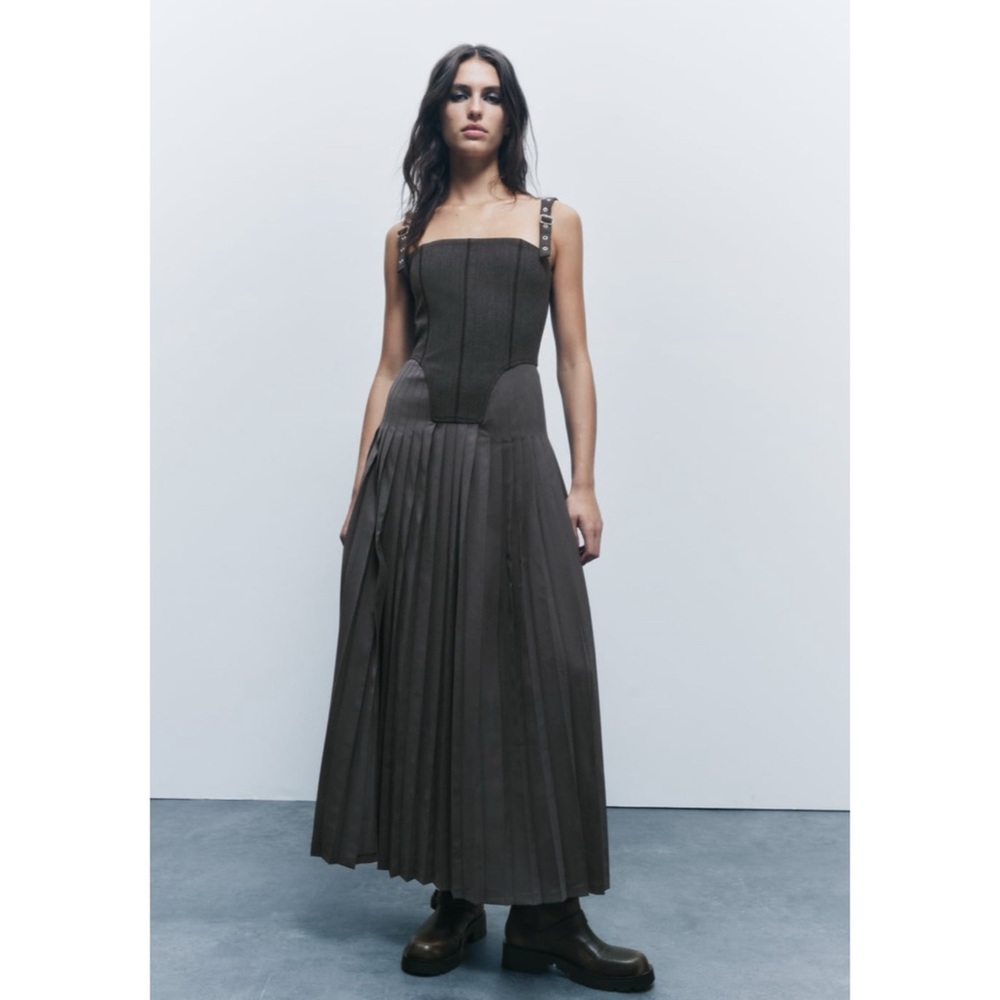 ZARA PLEATED DRESS NWT🏷️
